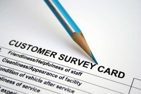 Customer survey cardの写真素材