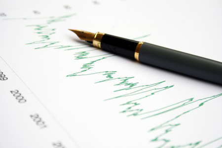 Stock market chartの写真素材