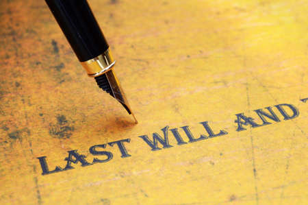 Last will and testamentの写真素材