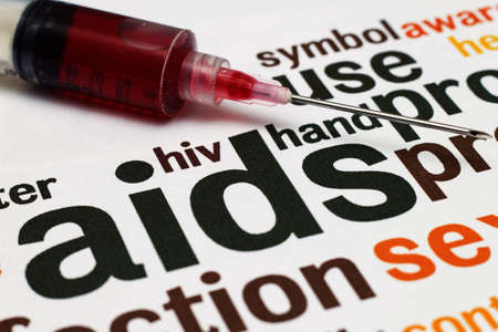 Aids and syringe concept
