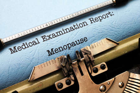 Medical report - menopauseの写真素材