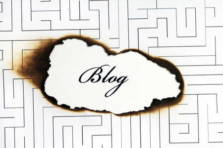 Blog and maze concept