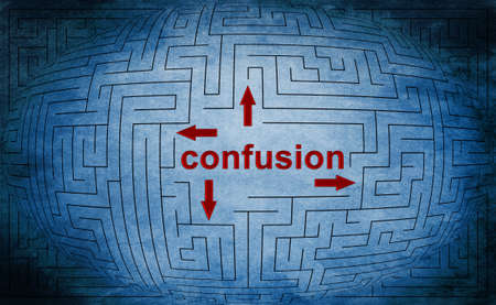 Counfusion maze conceptの写真素材