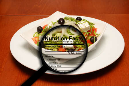 salad nutrition factsの写真素材
