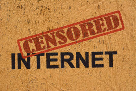 Censored internetの写真素材