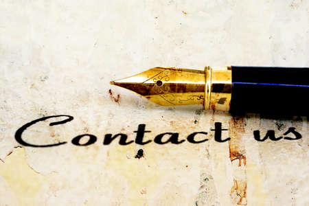 Contact usの写真素材