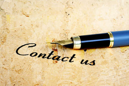 Contact usの写真素材