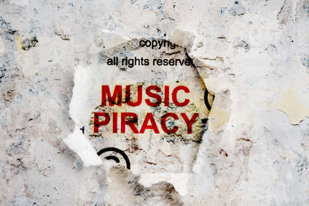 Music piracyの写真素材