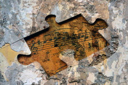 Music puzzleの写真素材