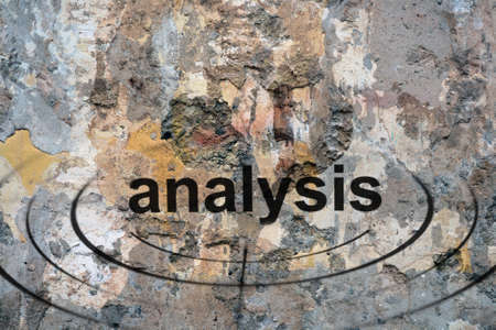 Analysis targetの写真素材