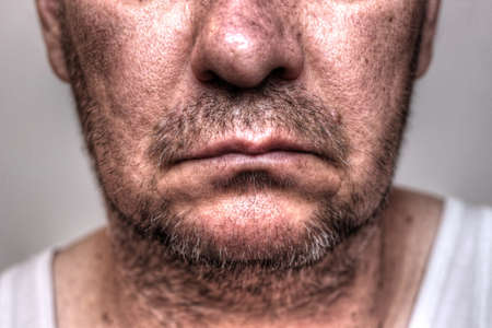 Artistic dark portraitの写真素材