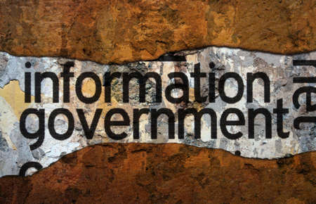 Information governmentの写真素材