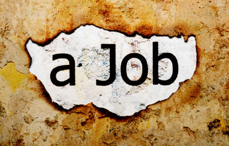 Job text on grunge backgroundの写真素材