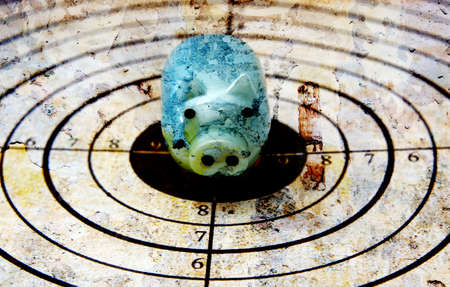 Piggy bank target concept