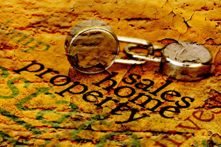 Sales home grunge  conceptの写真素材