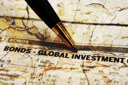 Stock market reportの写真素材