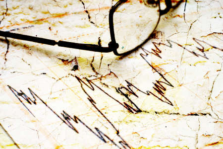 Stock market graphの写真素材