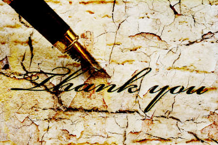 Thank youの写真素材