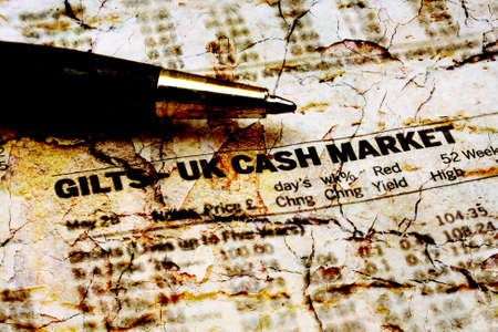 Stock market reportの写真素材