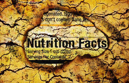 Nutrition factsの写真素材