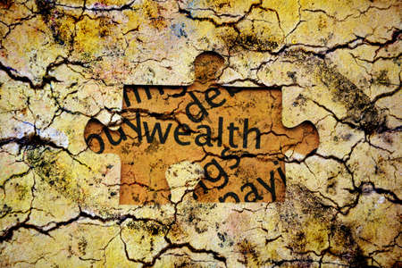 Wealth puzzle conceptの写真素材