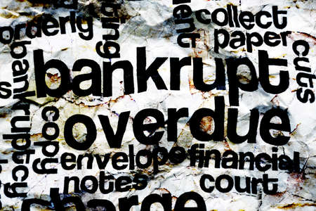 Bankrupt overdue conceptの写真素材