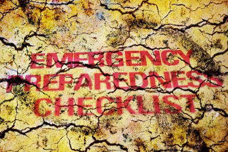Emergency checklistの写真素材