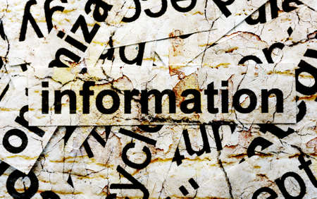 Information word cloudの写真素材