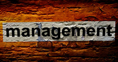 Management text on grunge backgroundの写真素材