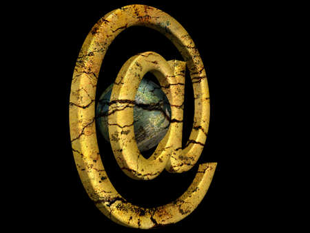 3D e-mail signの写真素材