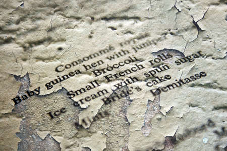 Wedding menuの写真素材