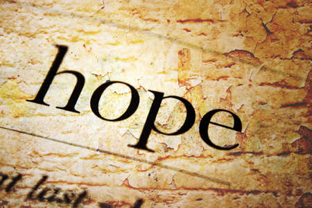 Hope text on grunge backgroundの写真素材