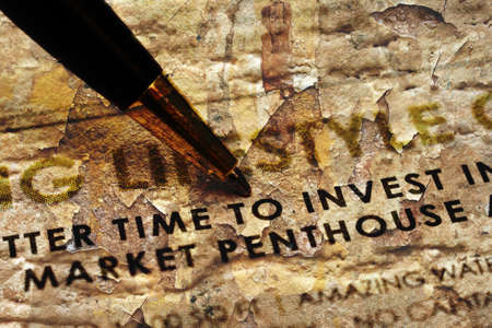 Stock market reportの写真素材