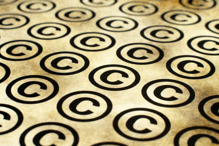 Copyright grunge conceptの写真素材