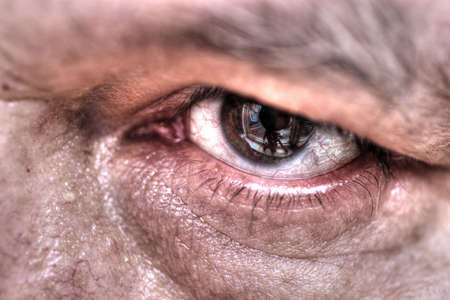 Eye close upの写真素材