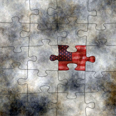 USA puzzleの写真素材