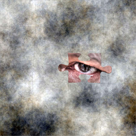 Eye on puzzleの写真素材