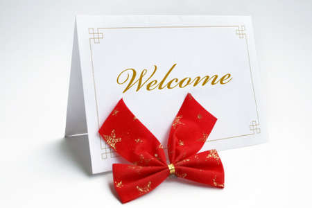 Welcome cardの写真素材