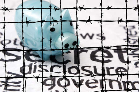 Secret disclosure governmentの写真素材