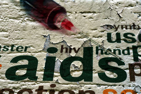 HIV- AIDS conceptの写真素材