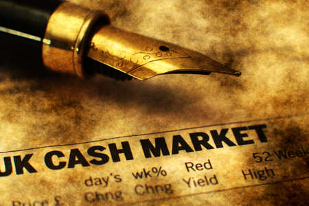 UK cash marketの写真素材