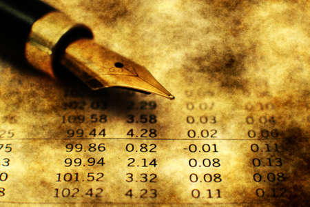 Financial reportの写真素材