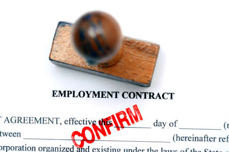 Employment contractの写真素材