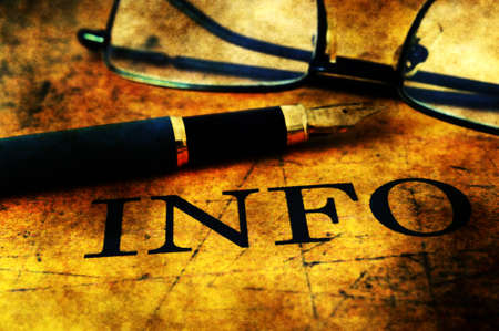 Info conceptの写真素材