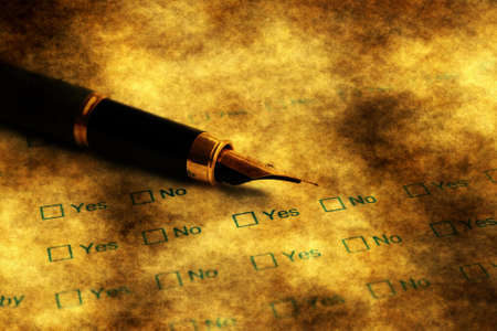 Grunge survey formの写真素材