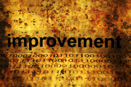 Improvement text on grunge backgroundの写真素材