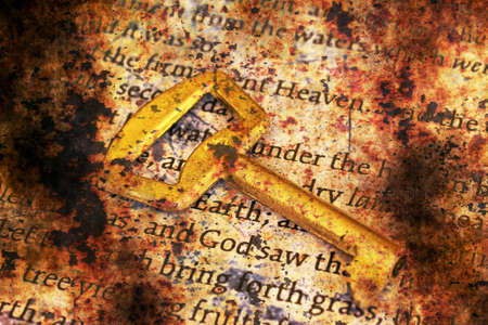 Key on bible grunge conceptの写真素材