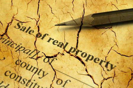 Sale of real property cracked form