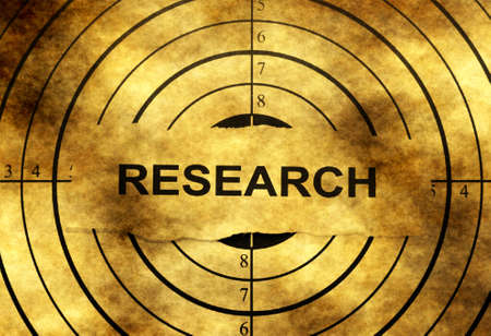 Research grunge target
