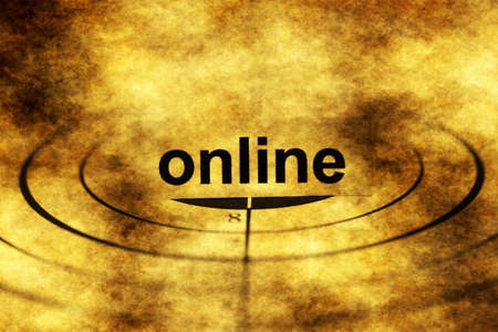 Online grunge targetの写真素材